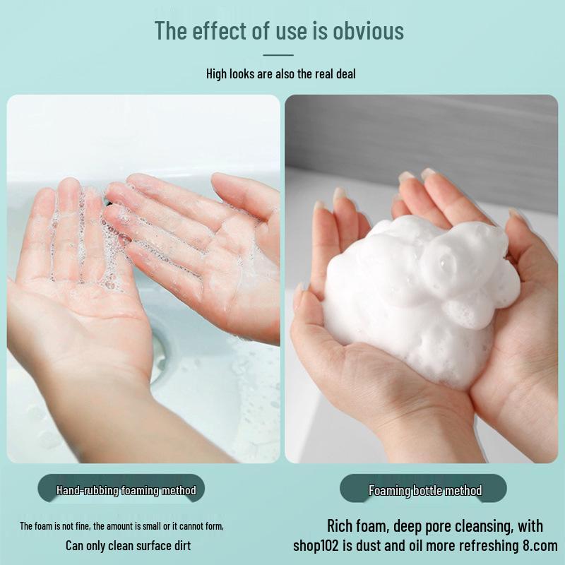Foaming Bottle Dispenser for Face Wash, Shower Gel, and Shampoo