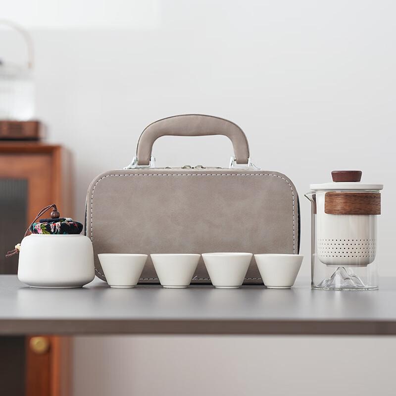 

Zhuang Luhuapin Portable Ceramic Travel Tea Set