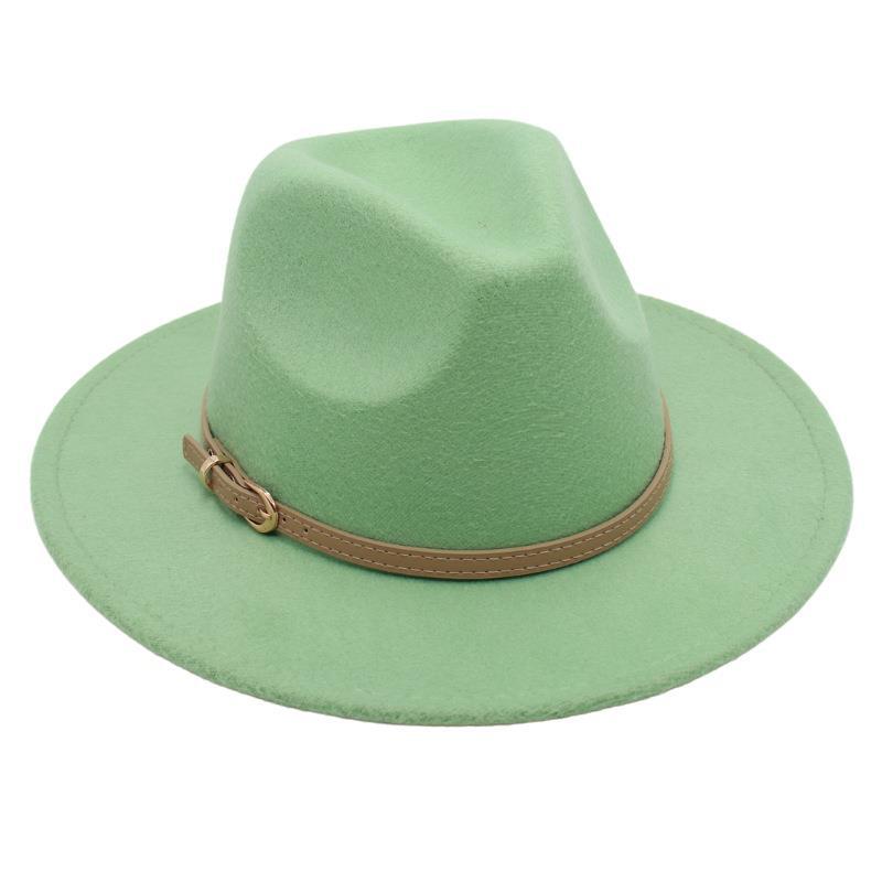 

British Top Hat Punk Jazz Hat Men S And Women S Stage Felt Hat Performance Woolen Hat Fedora Hat Elegant Gambler Hat One size fits all зелений