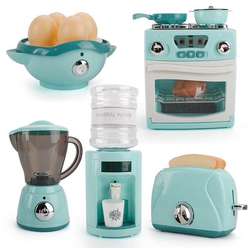 Interactive Home Appliance Simulation Set: Light & Sound Kitchenware, Tableware, Washing Machine, Steamer & Puzzle