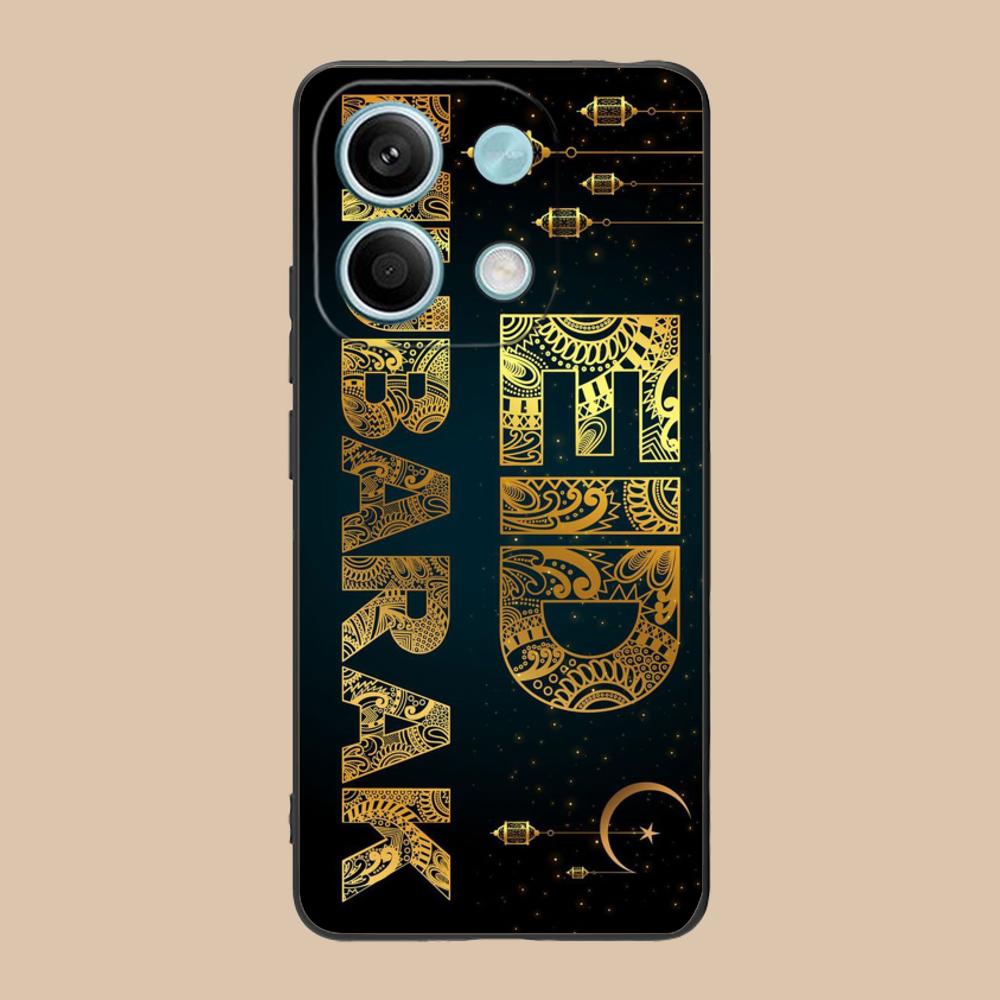 Eid Mubarak Mobile Phone Case for POCO M7 M6 M5 M4 M3 X7 X6 X5 X4 X3 Pro GT 5G Colorful Printing Cover Cellphones Cover Pretty