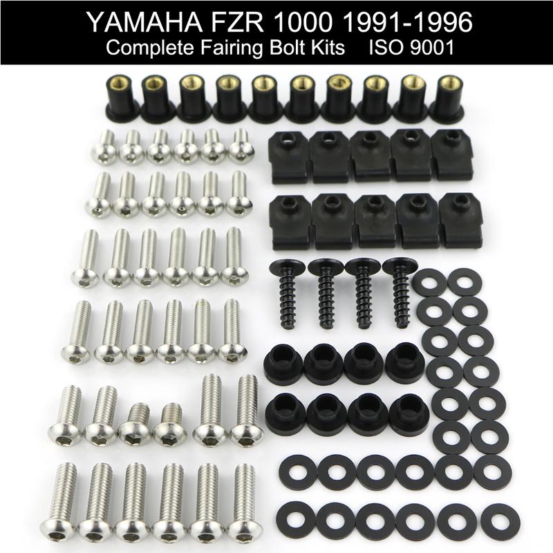 Geschikt Voor Yamaha FZR 1000 1991-1996 Complete Kuipbouten Kit Roestvrij Staal Afdekschroef Kuipklemmen Moeren