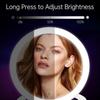 Rechargeable Magnifying Makeup Mirror 10X/1X Double Sided Lighted Travel Makeup Mirror with 3 Color Light Adjustable Rotation, LED Vanity Tabletop