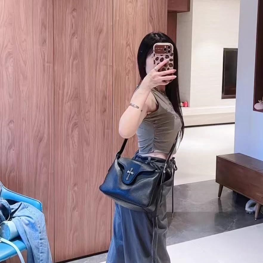 Simple temperament underarm bag women's summer new casual lychee pattern high value shoulder messenger bag