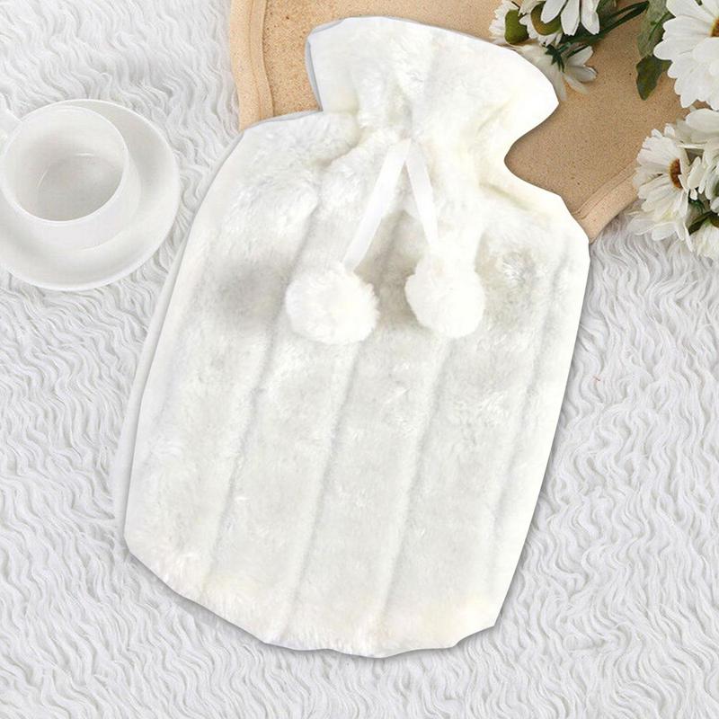 Warm Water Bag Cloth Cover Soft Simulation Plush Cute Hot Water Bottle Cover Helps Keep Hot Water Bag Insulated Fleece Cover
