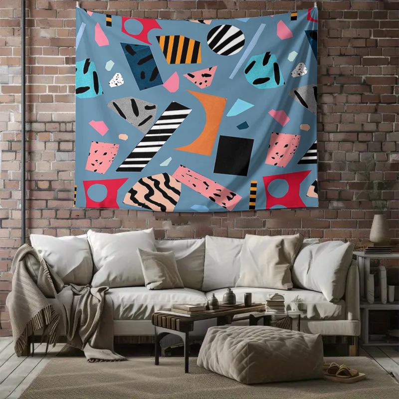 Bohemian Wall Tapestry Hippie Tapestry Aesthetic Room Decor Mandala Tapestry Psychedelic Wall Hanging Festival Decor Dorm Room D