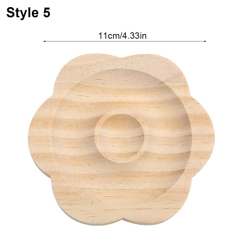 1Pc Organizer Mat Wooden Jewelry Tray 10cm DIY Bead Design Board Wooden Bracelet Display Stand Plate Jewelry Packaging & Display