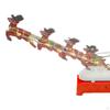Christmas Music Box, Flying Reindeer Figurine, Decorate, Scene Santa Claus Sleigh