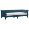 Vidaxl Sofa Z Materacem Do Spania, Niebieska, 80X200 Cm, Aksamit