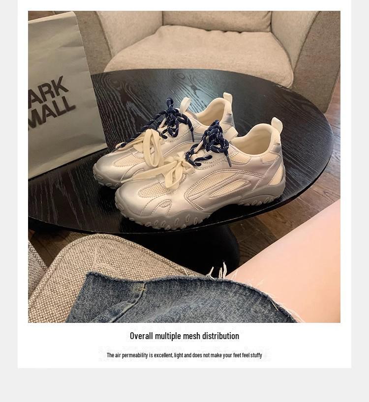 Trauben-Mamas Sommerstil Erhöhte Weichboden-Mesh-Sneaker