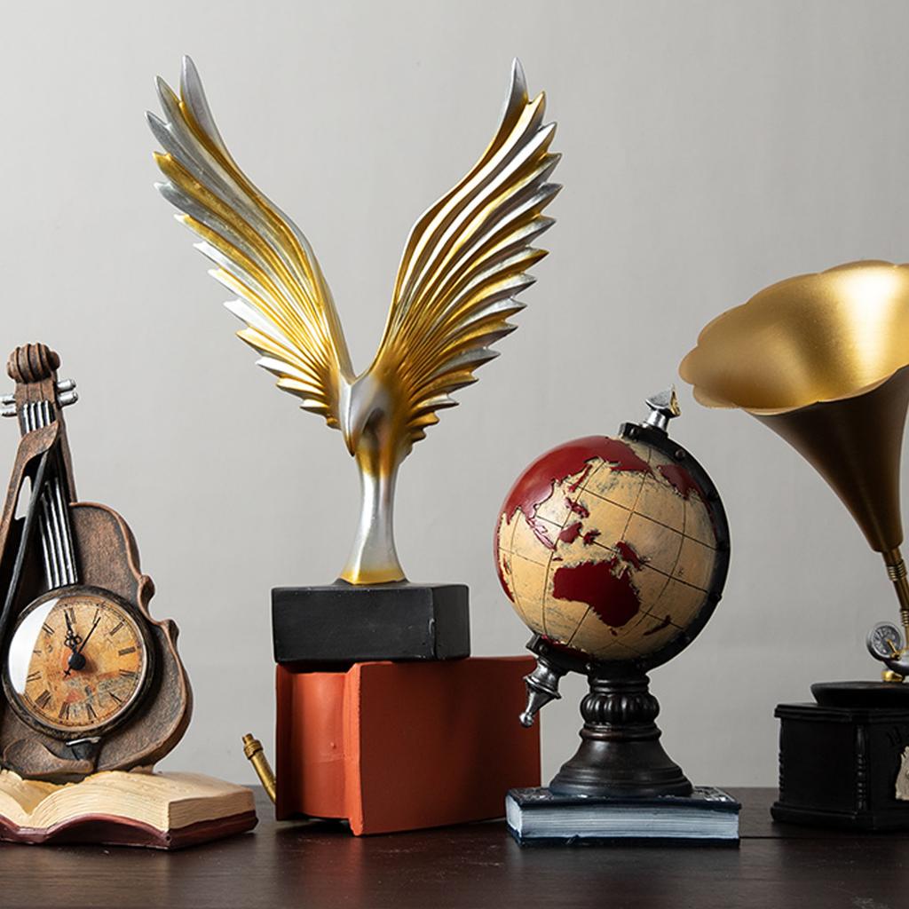 Resin Craftwork Sculpture Decoration Desktop Ornament Abstract Eagle Home Decor