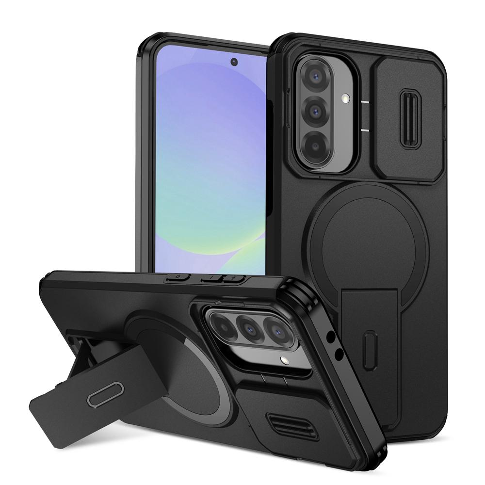 KEYSION Stoßfestes Magnetisches Case für Samsung A56 5G A36 A26 A16 Schiebbarer Kameraschutz Ständer Handyhülle für Galaxy A17 5G