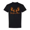 Einfaches Herren-T-Shirt Hirsch-Design Jagd Herren Unisex T-Shirt für Outdoor-Abenteuer Bequemer Stoff Vielseitig für Jagd Wandern