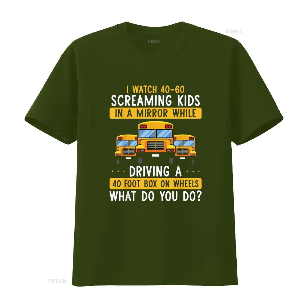 Hilarious Schoolbus Driver Saying School Bus Driving Joke T Shirt vintage Washed fashion Stretched Comfortable Versatile