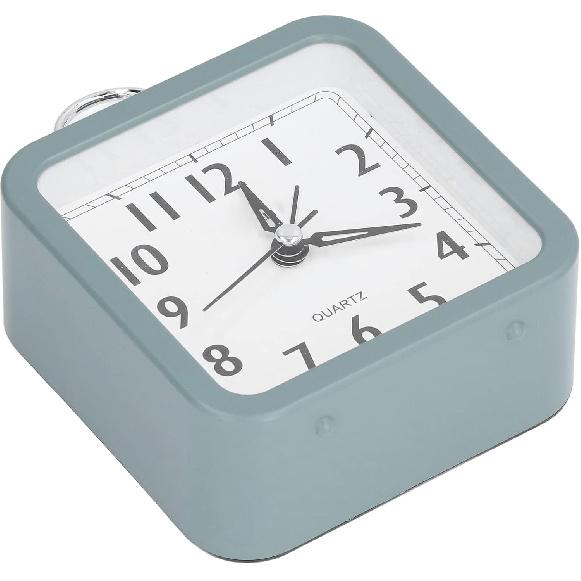 Analog Alarm Clock Battery Alarm Clock Desk Clock Simple Alarm Clock Small Table Clock for Home School Office Bedside Desk Green