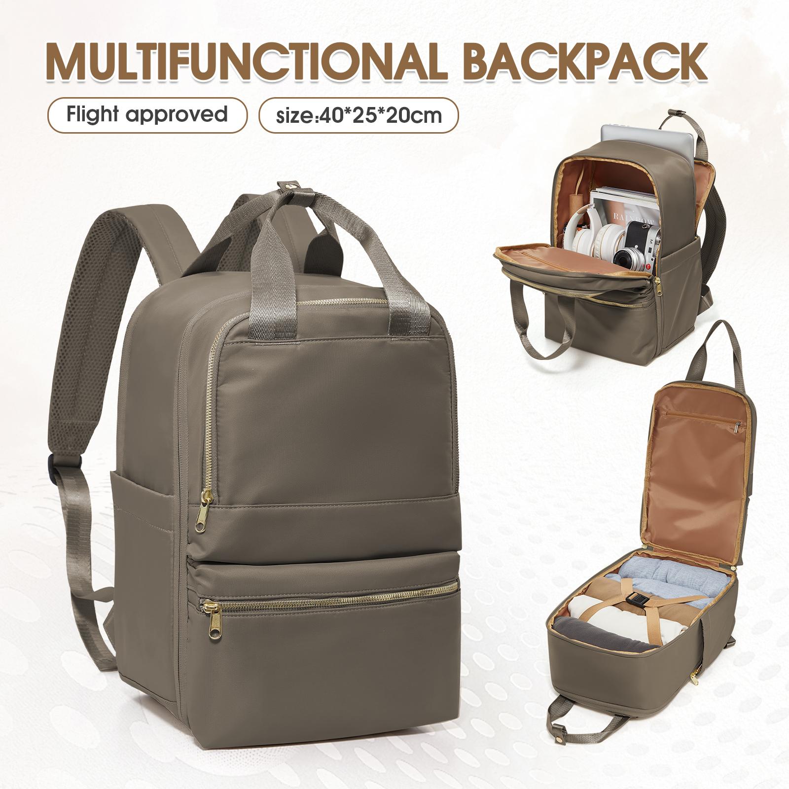 

Ryanair Ручная кладь 40x20x25 Дорожный рюкзак, Рюкзак для колледжа для девочек, Женский рюкзак для ноутбука, Модный женский рабочий рюкзак коричневый