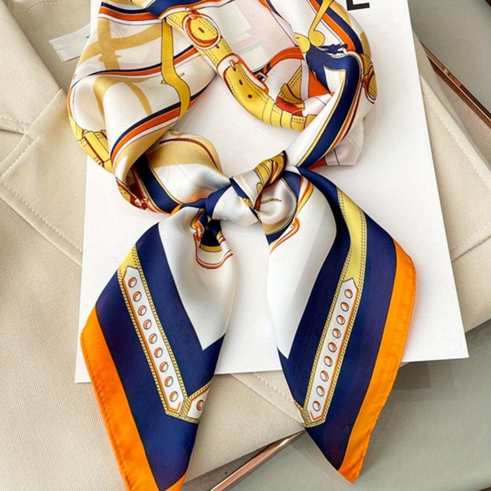 New Fashion Pattern Silk Scarf Professional Spring And Autumn Scarf Foreign Style Scarf Scarf Decoration one size fits all