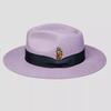 Cross-Border Hot-Selling Bow Webbing Felt Hat Solid Color Wool Top Hat