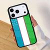 Uzbekistan Flag Coat Of Arms Phone Case For Apple iPhone 17 Air 16 Pro Max 15 Pro Max 14 13 12 11 Mini Back Cover