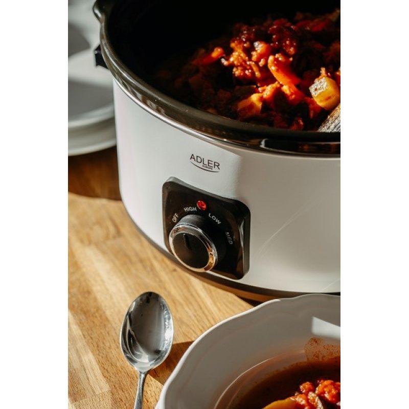 Adler AD 6413w Slow Cooker 5.8L White