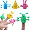 10pcs Soft Rubber Finger Topper Toy Stretchy Hand Doll New Fidget Toy  Kids
