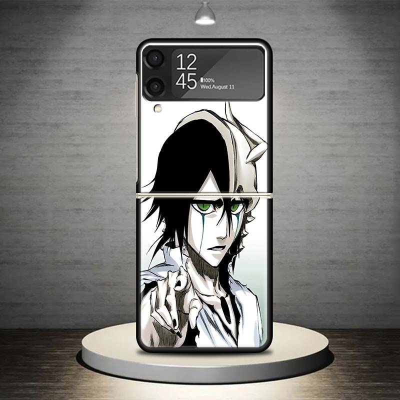Bleach Ulquiorra Cifer 4 Phone Case For Samsung Galaxy Z Flip 7 6 5 4 3 5G Shockproof Cover Z Flip7 Flip6 ZFlip5 Flip3 Flip4 Lux