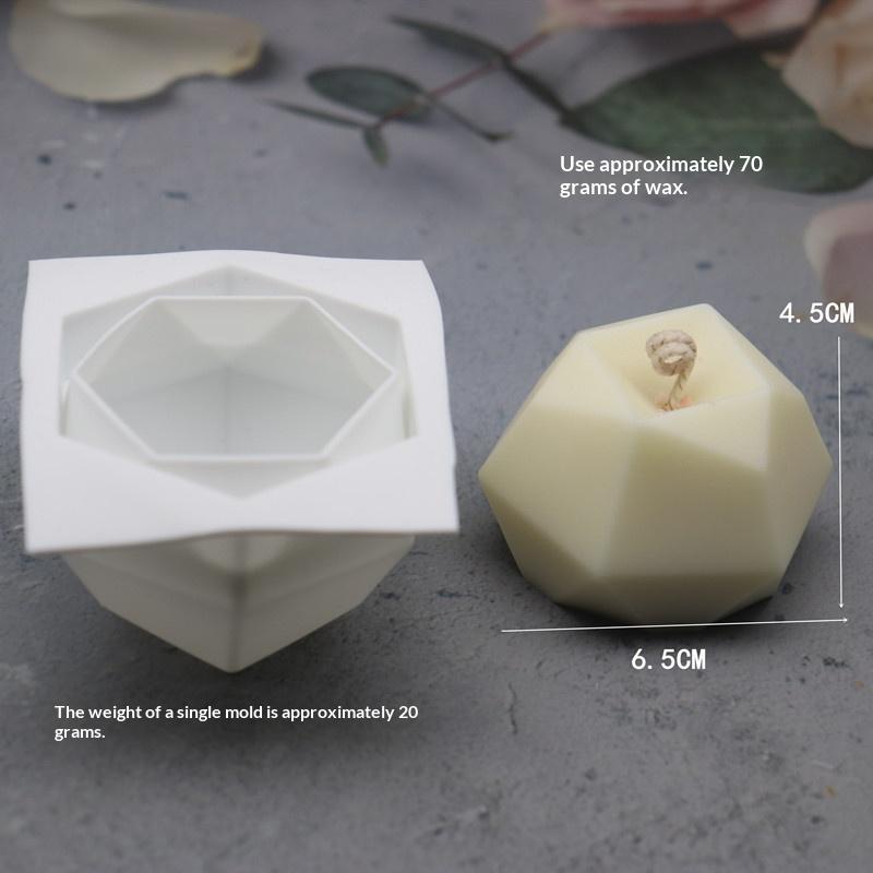 

8 Cavity Diamond Polygonal Silicone Cake Mold French Dessert Mousse Pastry Tray Candle Mould Muffin Sweety Baking Tools A1