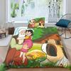 Girl Heidi 2 Pieces Duvet Cover Set 3D Printed Bedding Quilt Duvet Cover With Zipper Closure,Soft Microfiber Single Bedding Set