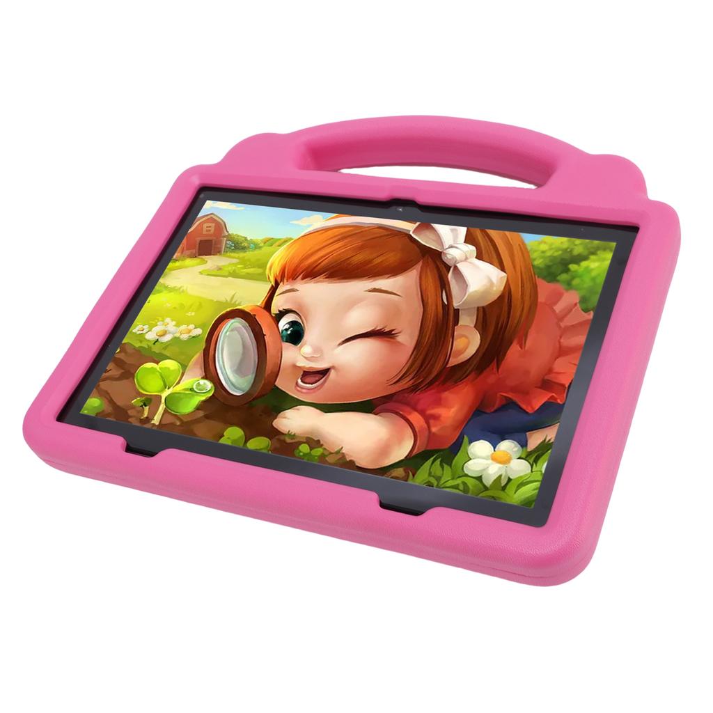 Kids Tablet 10.1 Inch 5G WiFi WiFi6 64GB Double Camera Toddler Learning Entertainment Tablet for Android 14 Roseate EU