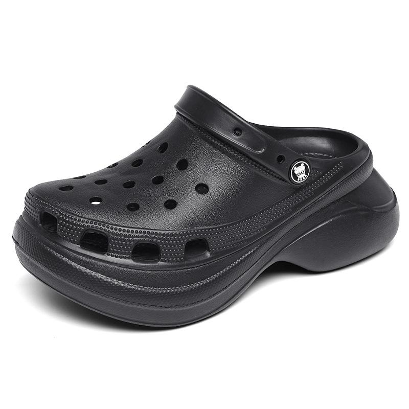 Women s Summer Lightweight Height-Increasing Slip-On Sandals 38 чёрный