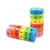 Magnetic Educational Math Wheel: Cylindrical Rotating Cube for Addition, Subtraction, Multiplication, and Division - Early Learning Toy for Kids