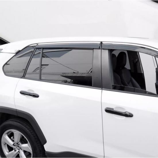 Bright black Front Car Door Handles Cover Trim For Toyota Highlander -2024