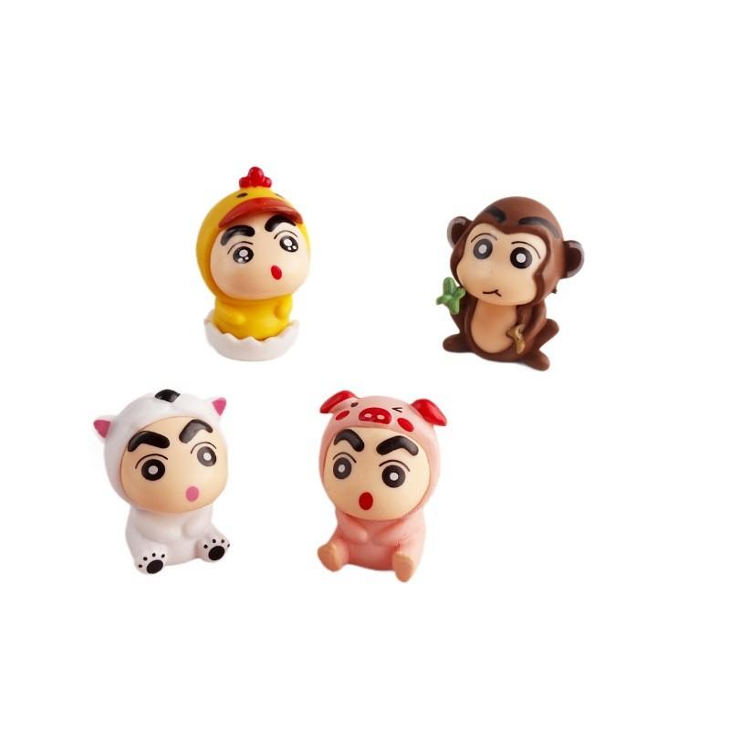 Crayon Chan Shin 12 Zodiac Animal Pvc Action Figures Model Toys Gift Decoration