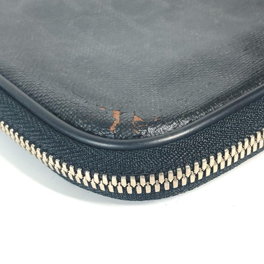 Dior logo Trotter clutch bag bag Pouch PVC Black