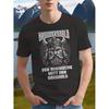 Men's Black Short Sleeve T-Shirt with Viking God Graphic, Crew Neck, Soft Cotton Feel, Nordic Mythology Design for Casual Wear