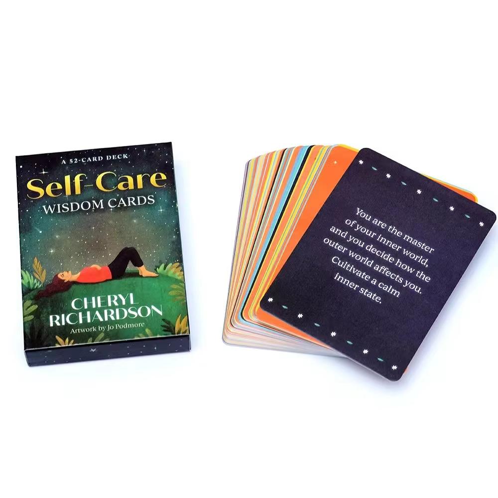 Self Care Wisdom Cards Tarot Deck Oracle Card Fate Divination Leisure Entertainment Family Gatherings Tarot Card Board Game