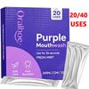 20/40 Pack Purple Mouthwash for Teeth Whitening Color Correcting Mouthwash Freshens Breath Supports Gum Health Vegan Mint Flavor