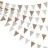 Bandierine Triangolari in Lino Giallo Degradé da 5 Metri (18 pezzi) per Decorazioni di Matrimonio, Festa o Compleanno