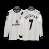 Vintage Futbol Forması Uzun Kollu Klasik Milli Takım Gömleği Beckham Zidane C Ronaldo Retro Futbol Üstü