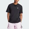Adidas Originals Trefoil Letter Back Logo Print Crew Neck T-Shirt Men Tops Black II5760