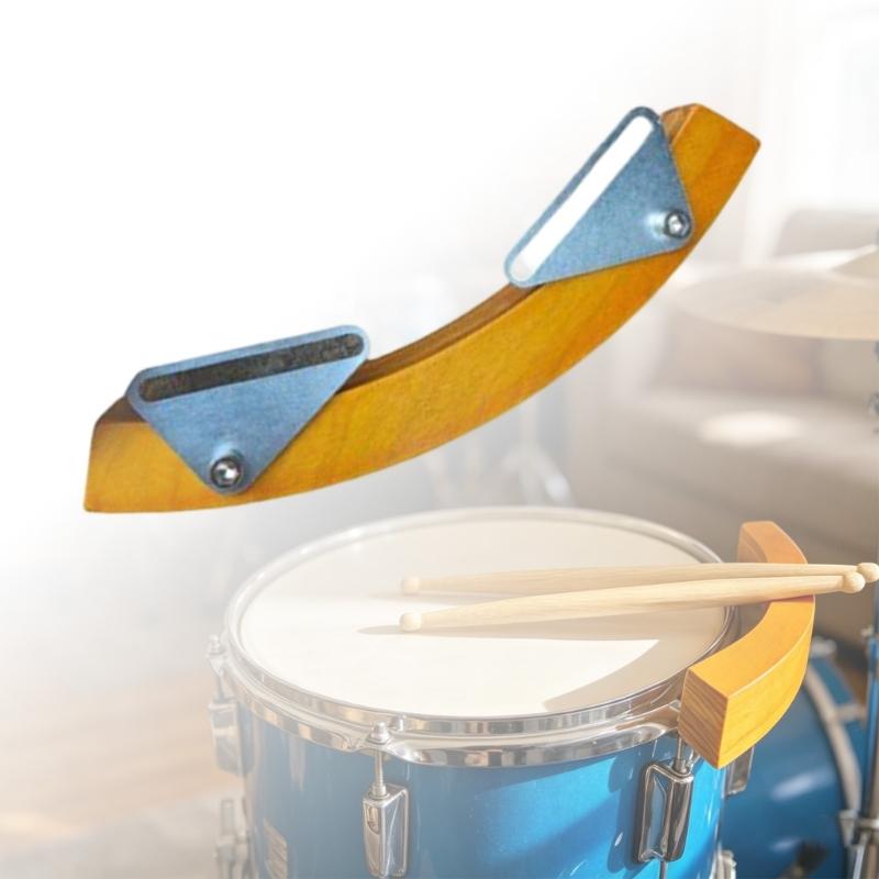 Traditional Drum Rims Clickers Percussion Accessory Drum Rimshot Block Wood Texture Suitable for Drummers and Musicians
