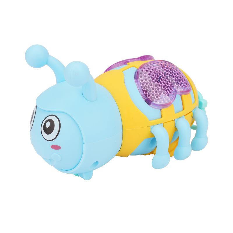 Clockwork Toy Pull Wire Little Bee Luminous New Strange Baby Children'S Creative Small Toy
