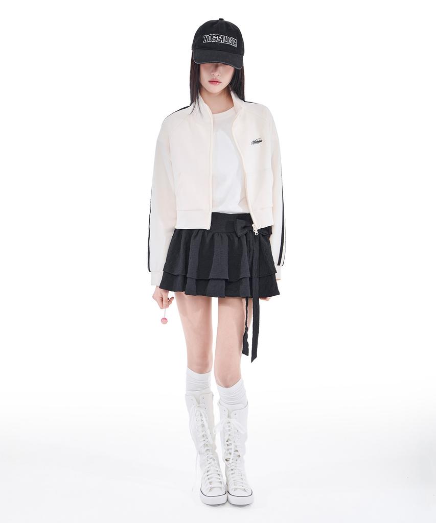 Alkialka Jacquard Mini Skirt (Black)