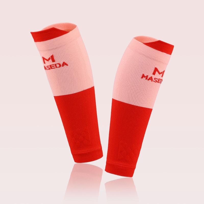 1 Pair Men & Women Calf Compression Sleeves - High-Elasticity Breathable Sleeves with Calf Compression for Running, Cycling S красный