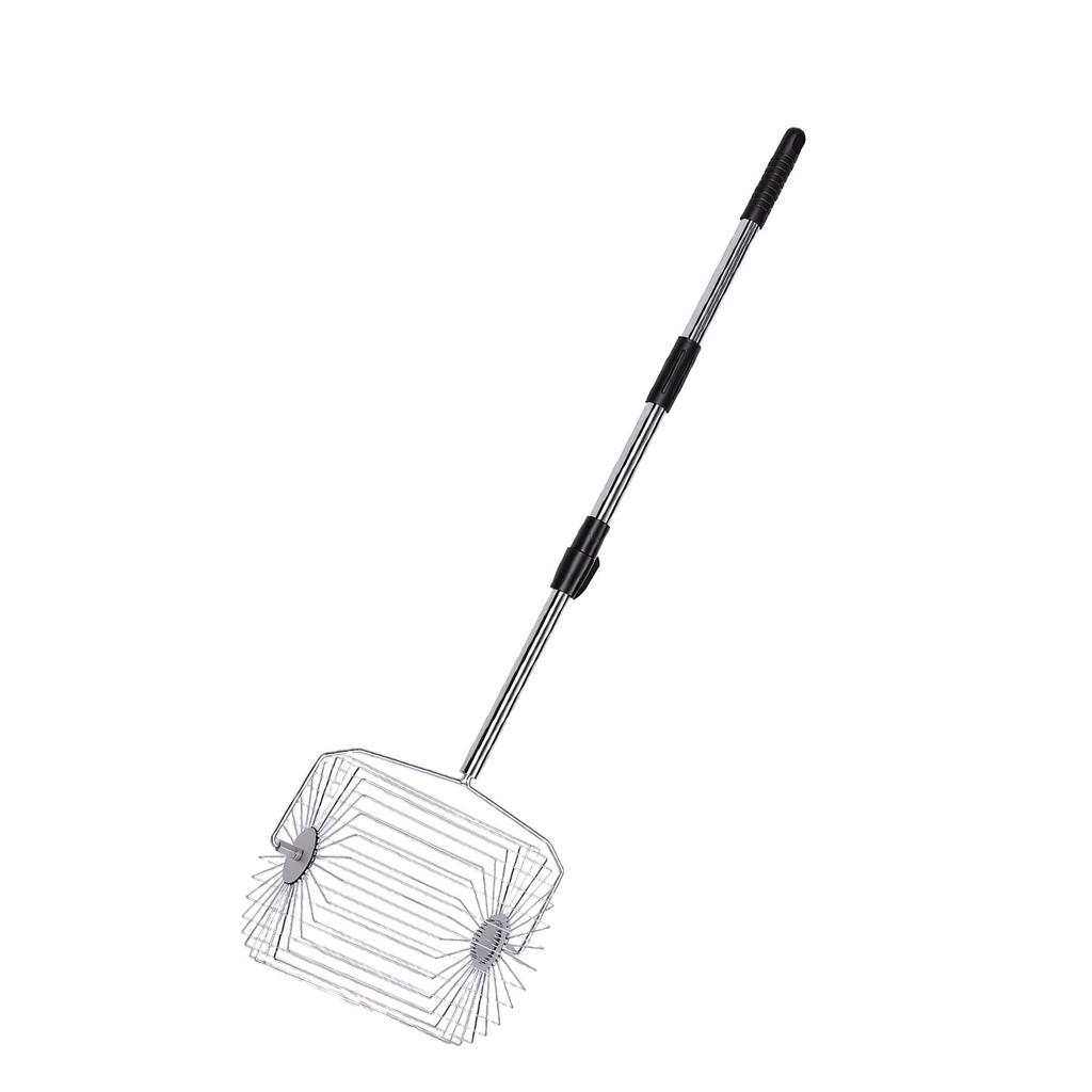Tennis Ball Picker Stainless Steel Roller Ball Picking Tool Garden Fruit Collector Large Capacity