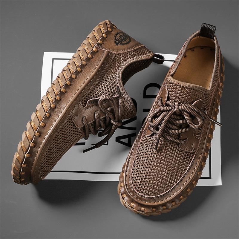 Fashion New Trend Man Hiking Shoes Lightweight Soft Mesh Flats Comfortable Non-slip Sneakers Outdoor Casual Sports Shoes Men's Trainers