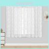 Polyester Spitze Blumiges Fenstergardine Für Schlafzimmer Küche Kurzes Fenster Dekor