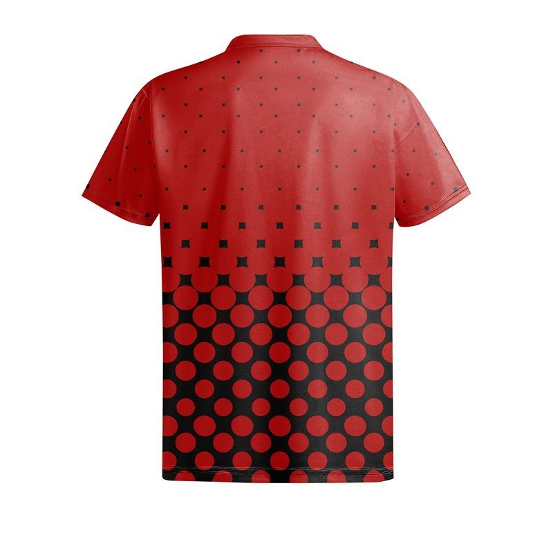 Collared Buttoned Polo Shirt, Outdoor Street Style, Short-sleeved, Sporty, Classic Men's Clothing