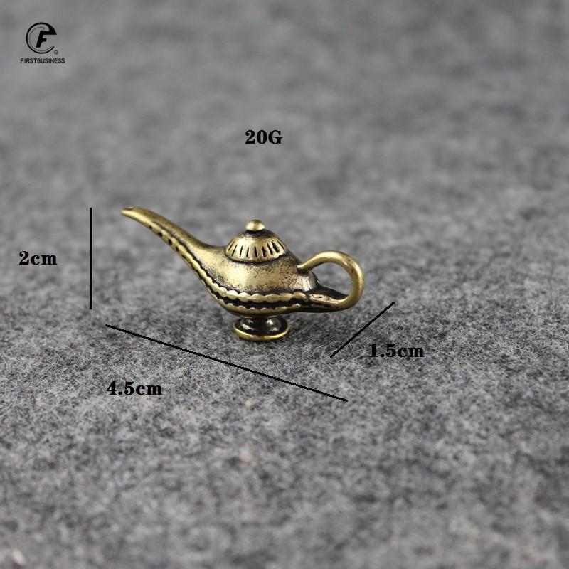 Antique Creative Wish Aladdin Lamp Candle Holder Arab Style Copper Lamp Ornament Vintage Luxury Home Decorations Crafts Tea Pet