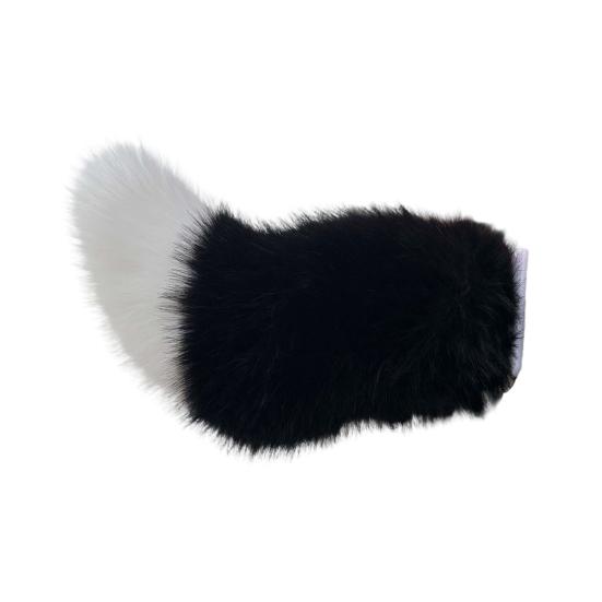 Faux Fur Electric Wagging Tail for Car, Remote Control Moving Tail Decoration, Rechargeable Detachable Auto Accessory for Anime Cosplay
